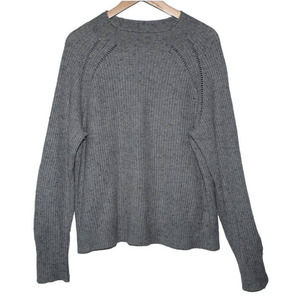 Women's J. Crew Donegal J6420 Blue Gray Merino Wool Turtleneck Sweater Size S